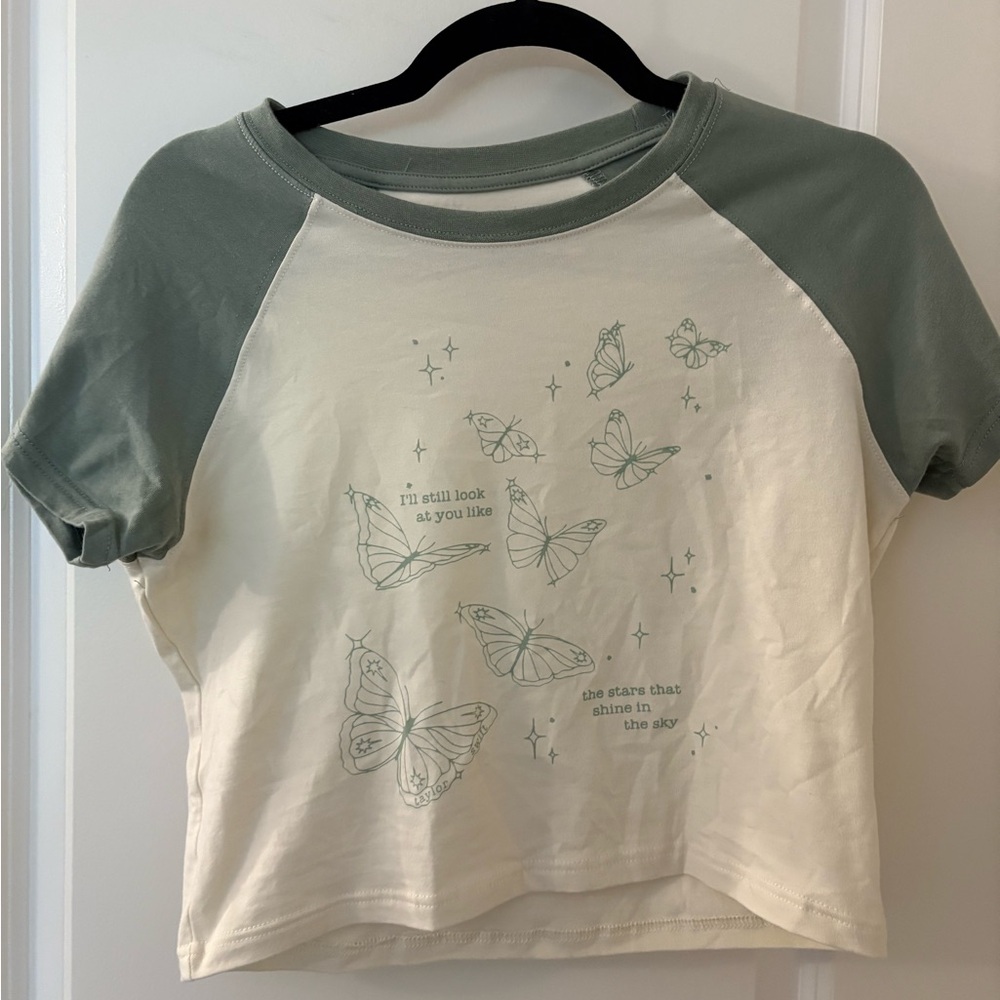 Taylor Swift Debut Cropped Baseball Tee